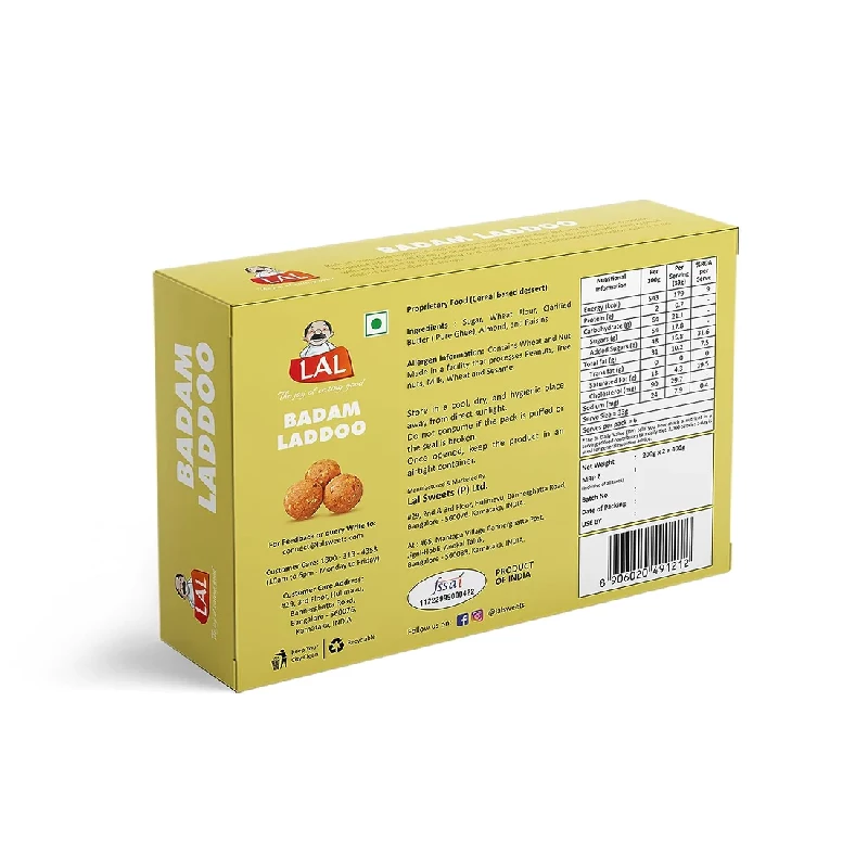 Lal Sweets Badam Laddoo, 400 g-2.webp